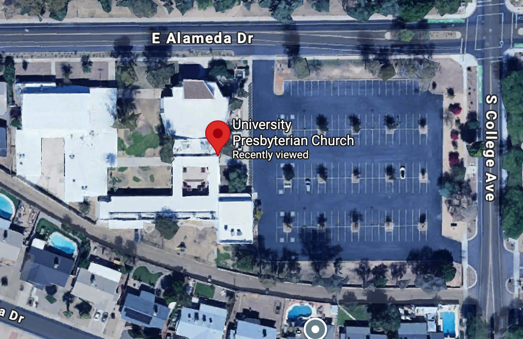 university presbyterian map